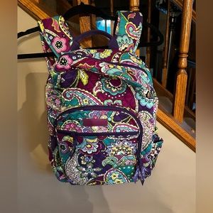 Backpack, Vera Bradley, Purple Paisley